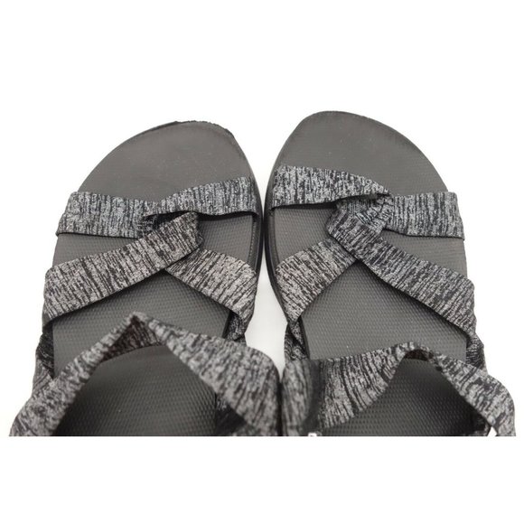 Skechers On The Go Goga Max Black Gray Stretch Strap Sandals Shoes Women's 10 - Picture 9 of 12